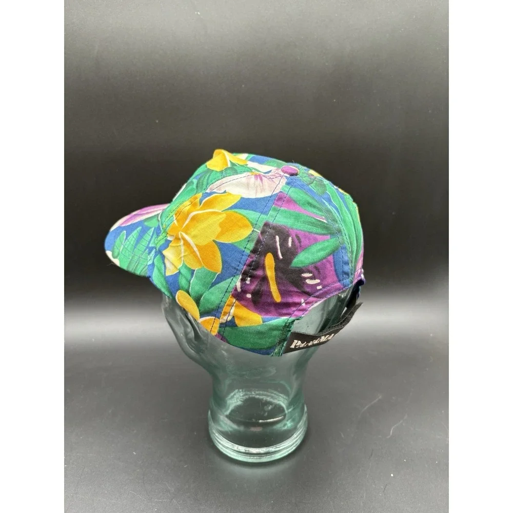 Panama Jack Floral Hat Mens OSFM Multicolor Excellent Tropical Embroidered Cap